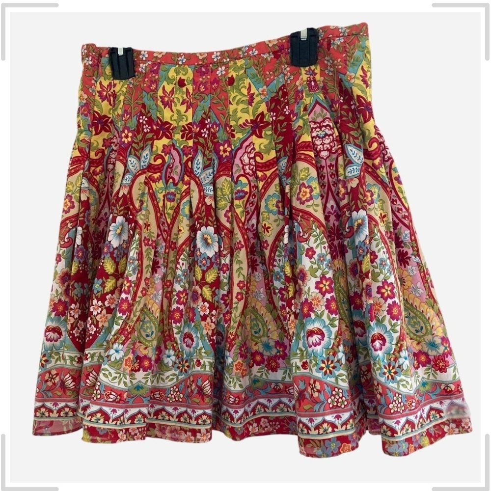 Pre-owned Jones Wear Multicolor Floral Skater Skirt - Picture 3 of 5